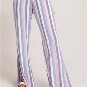 Bella Dahl Side Slit Wide Leg Pant  XS  Spring Rose